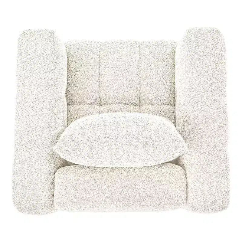 Wooden Frame Swivel Chair with Soft Fabric Upholstery, 360 Rotation, Comfortable Ergonomic Design for Living Room and Office Seating