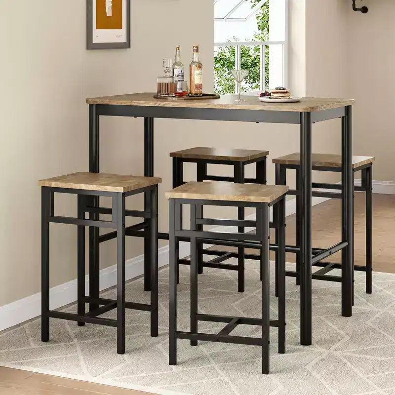 47 Counter Height Pub Bar Table Rectangular Dining Counter Tables For Cafe Kitchen And Studyroom