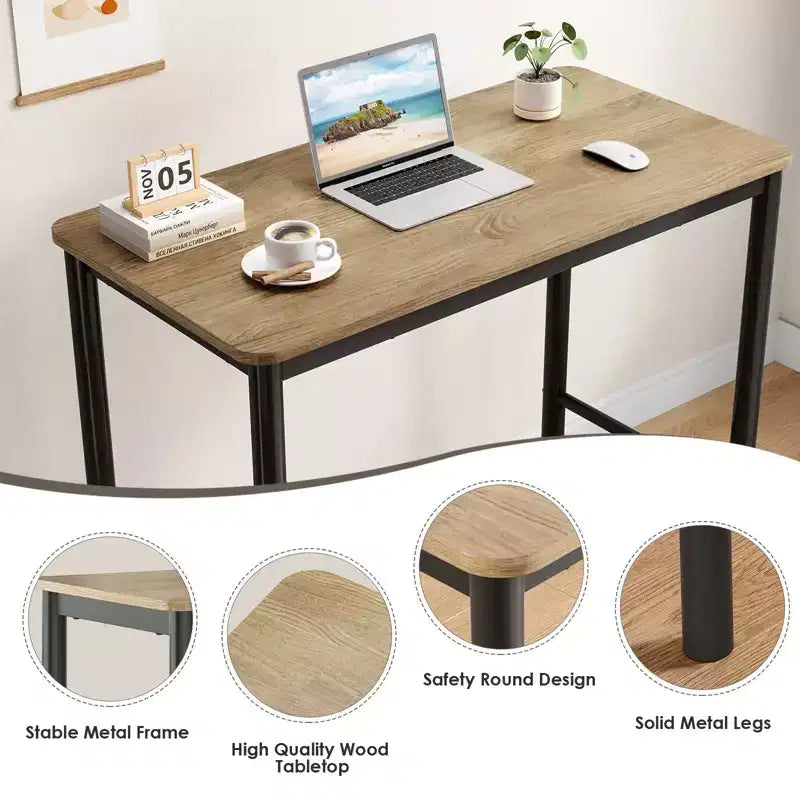 47 Counter Height Pub Bar Table Rectangular Dining Counter Tables For Cafe Kitchen And Studyroom