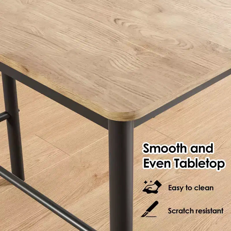 47 Counter Height Pub Bar Table Rectangular Dining Counter Tables For Cafe Kitchen And Studyroom