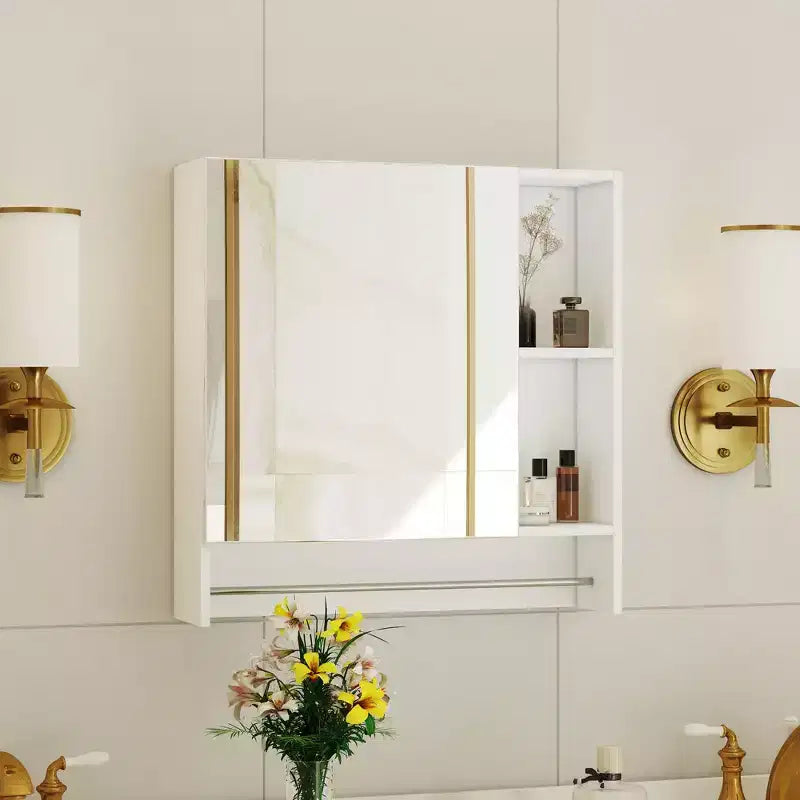 Bathroom Mirror Cabinet Wall Mounted,Medicine Cabinet,Over The Toilet Storage Cabinet with Shelves