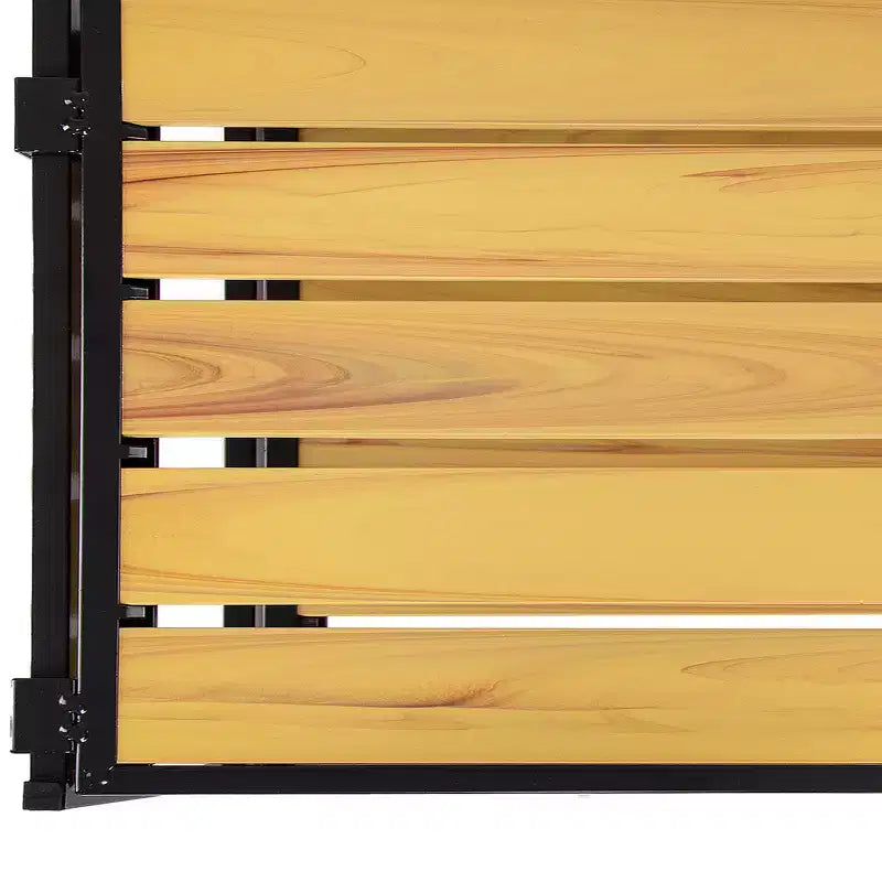 2-Tier Stackable 6 Pair Black Aspen Resin Slat Shoe Rack Organizer