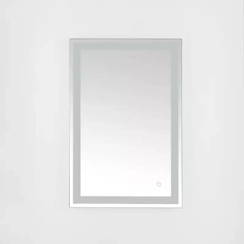 Hyatt 24 Aluminum LED Rectangle Mirror - LMR1000 - Silver/White - Safavieh