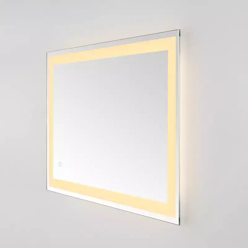 Hyatt 24 Aluminum LED Rectangle Mirror - LMR1000 - Silver/White