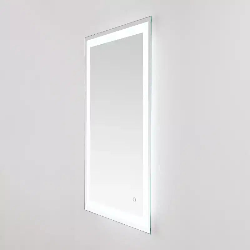 Hyatt 24 Aluminum LED Rectangle Mirror - LMR1000 - Silver/White