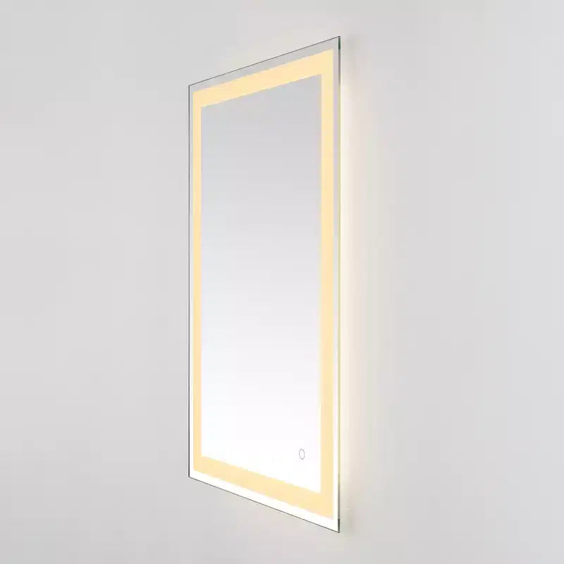 Hyatt 24 Aluminum LED Rectangle Mirror - LMR1000 - Silver/White