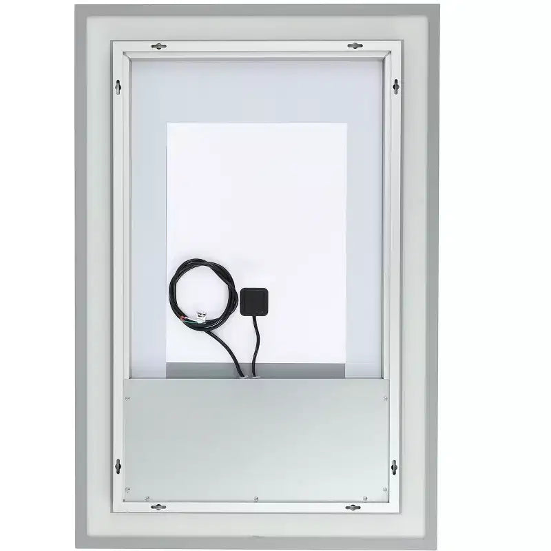 Hyatt 24 Aluminum LED Rectangle Mirror - LMR1000 - Silver/White