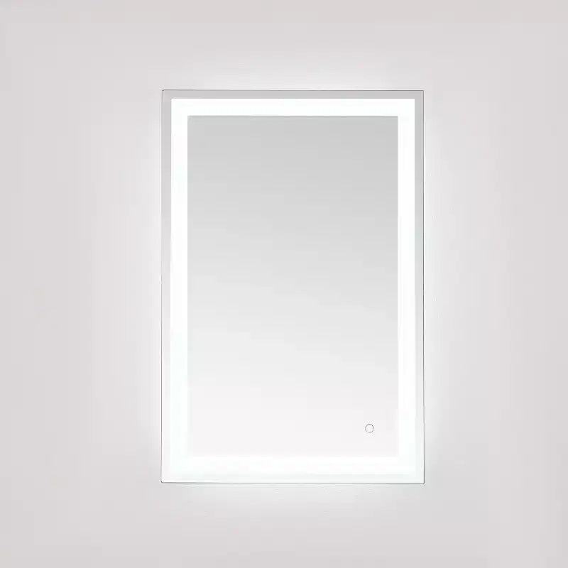Hyatt 24 Aluminum LED Rectangle Mirror - LMR1000 - Silver/White