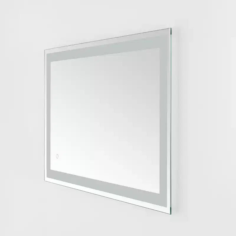 Hyatt 24 Aluminum LED Rectangle Mirror - LMR1000 - Silver/White