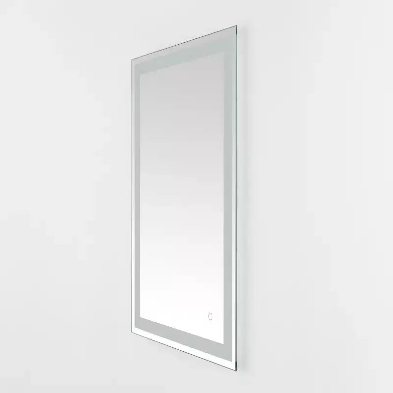 Hyatt 24 Aluminum LED Rectangle Mirror - LMR1000 - Silver/White