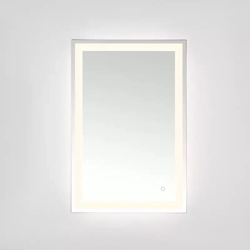 Hyatt 24 Aluminum LED Rectangle Mirror - LMR1000 - Silver/White