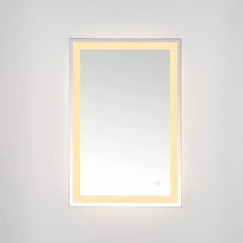 Hyatt 24 Aluminum LED Rectangle Mirror - LMR1000 - Silver/White