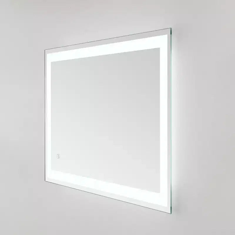 Hyatt 24 Aluminum LED Rectangle Mirror - LMR1000 - Silver/White