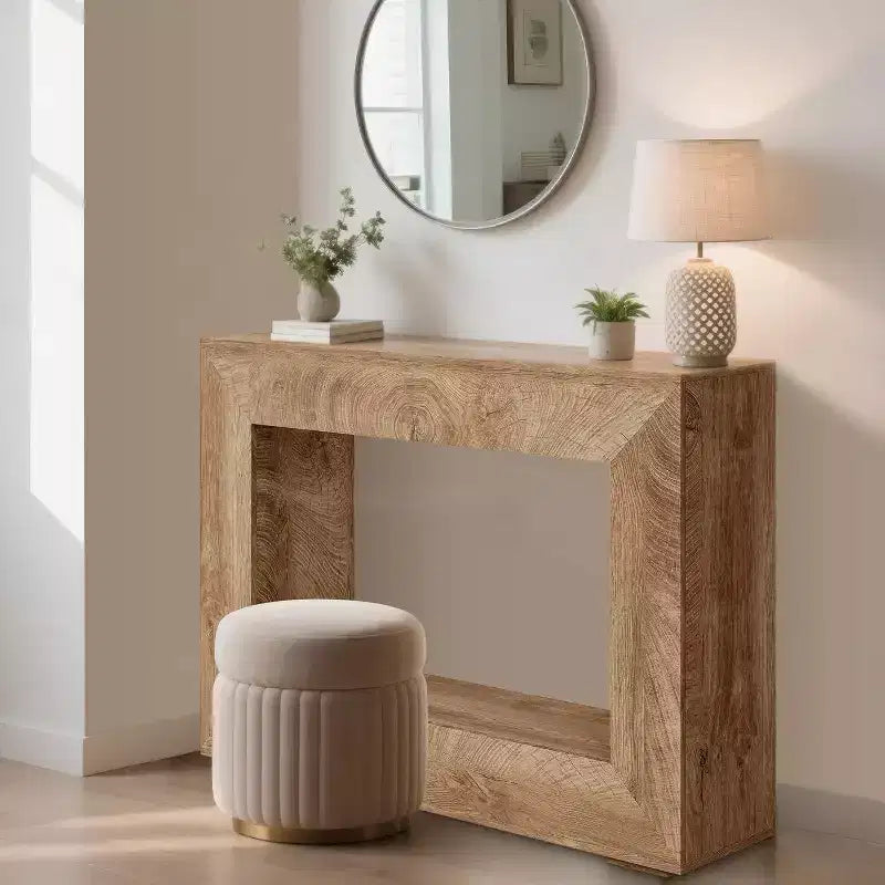 47 Farmhouse Console Table with Storage, Narrow Sofa Table for Behind Couch, Entryway Table for Living Room, Hallway & Dining
