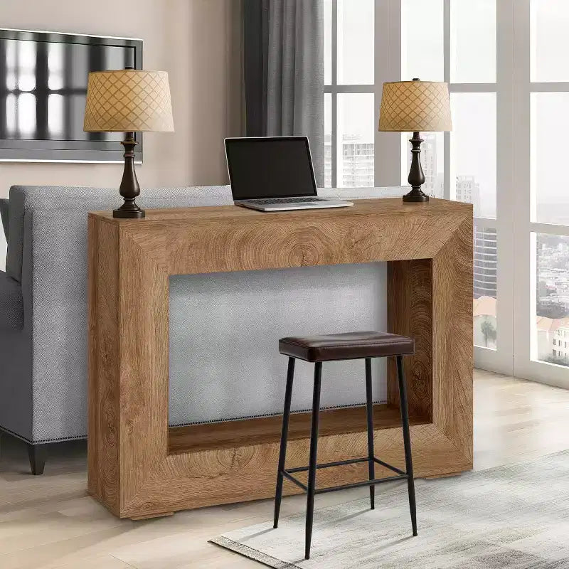 47 Farmhouse Console Table with Storage, Narrow Sofa Table for Behind Couch, Entryway Table for Living Room, Hallway & Dining