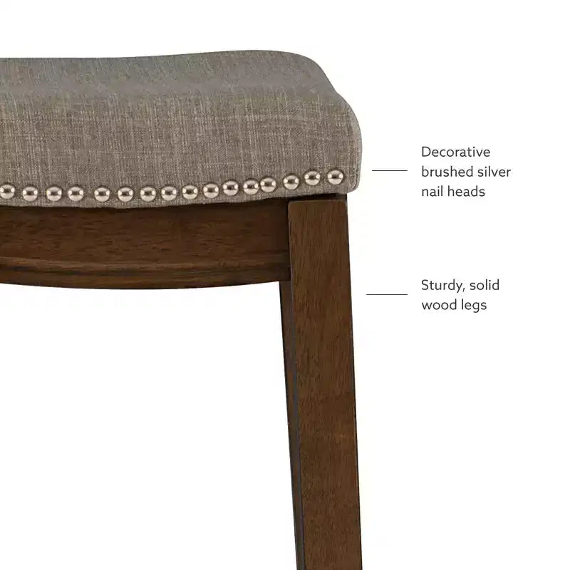 Claridge Rustic Backless Barstool