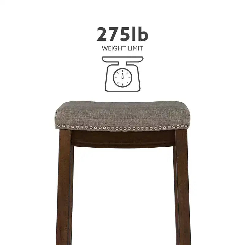 Claridge Rustic Backless Barstool