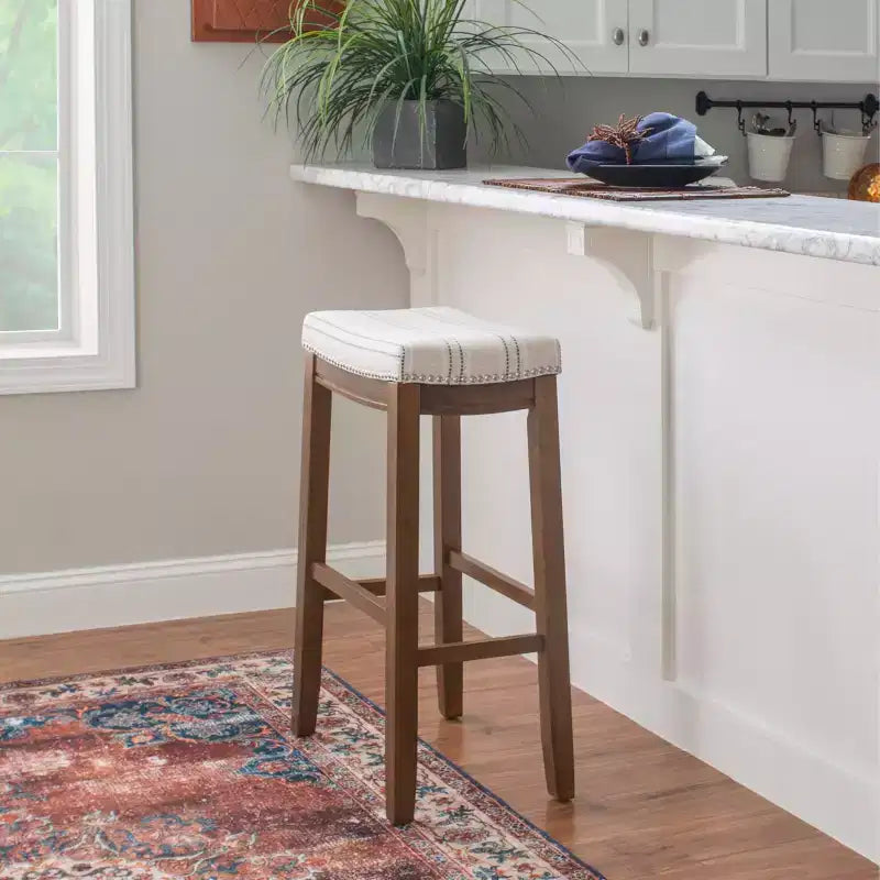 Claridge Rustic Backless Barstool
