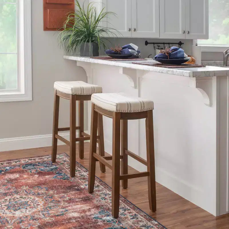 Claridge Rustic Backless Barstool