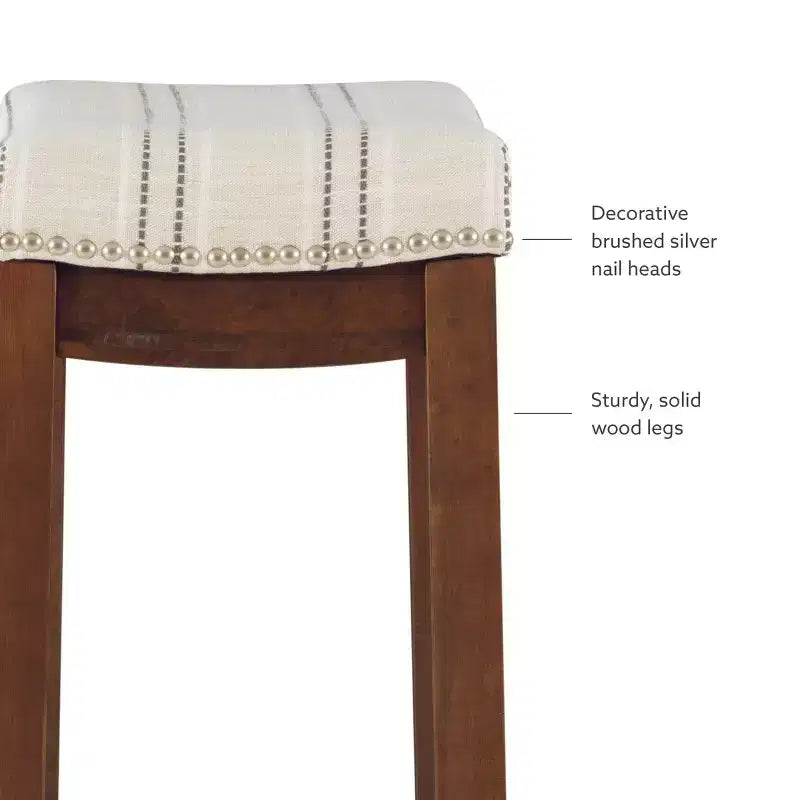Claridge Rustic Backless Barstool