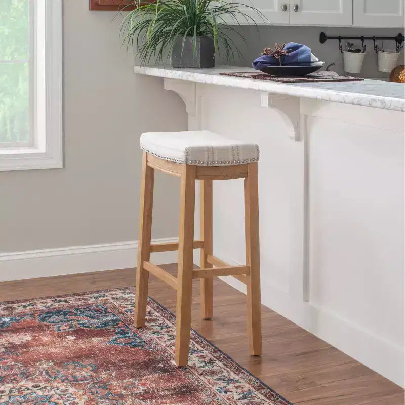 Claridge Rustic Backless Barstool