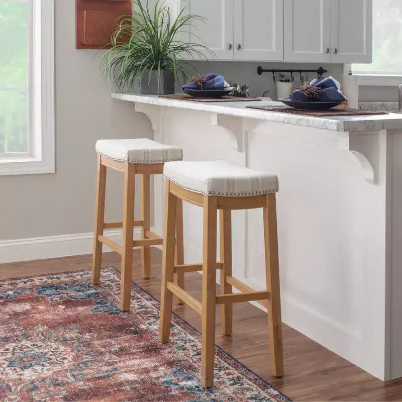 Claridge Rustic Backless Barstool