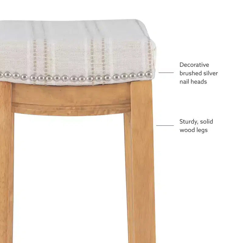 Claridge Rustic Backless Barstool