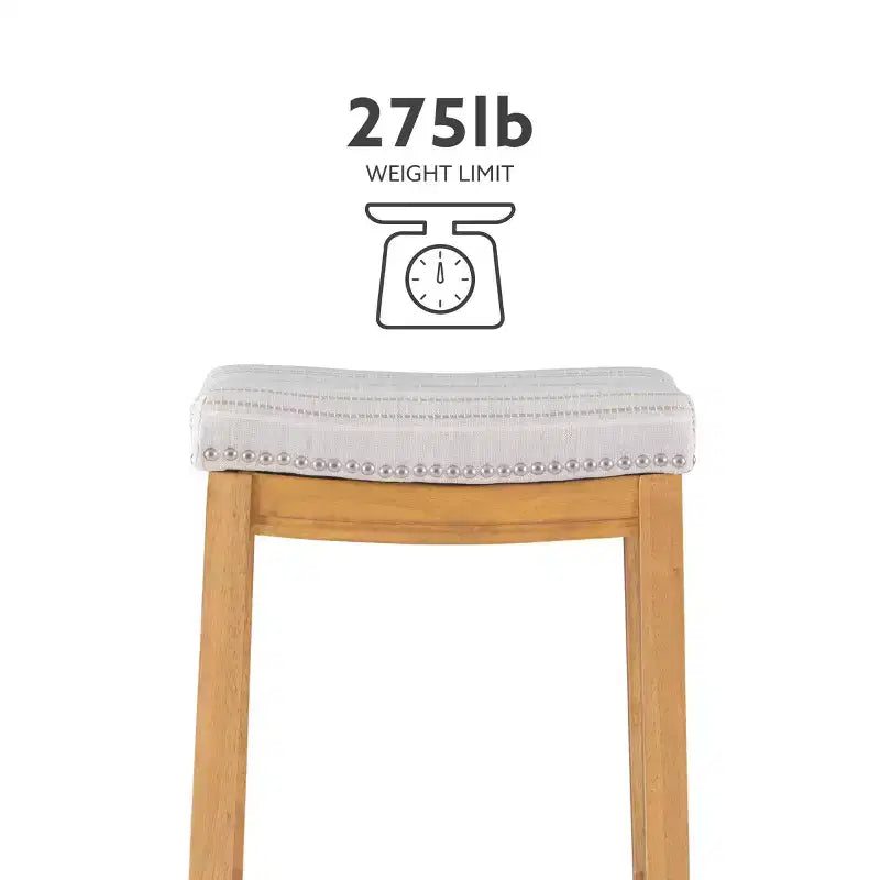 Claridge Rustic Backless Barstool