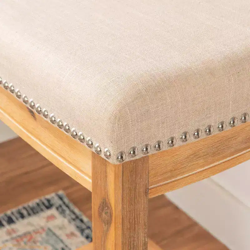 Claridge Rustic Backless Barstool