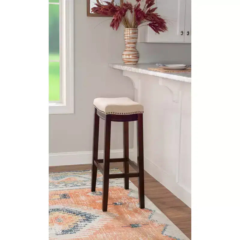 Claridge Rustic Backless Barstool
