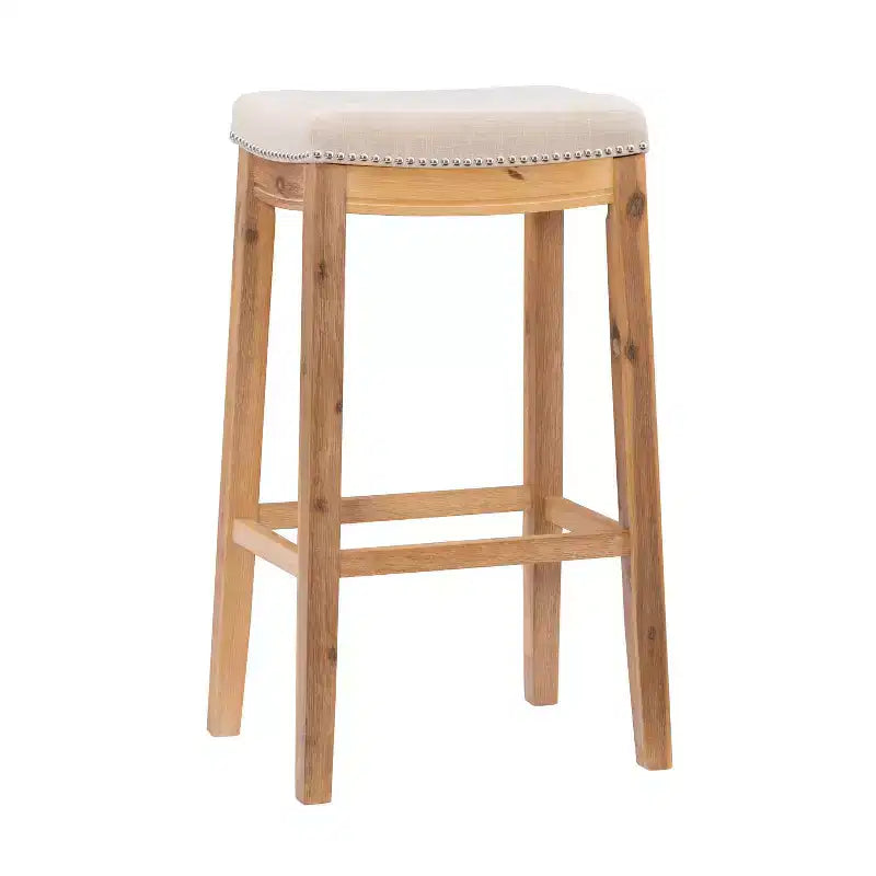 Claridge Rustic Backless Barstool