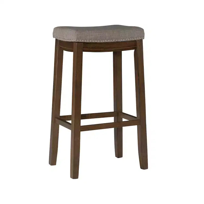 Claridge Rustic Backless Barstool - Linon