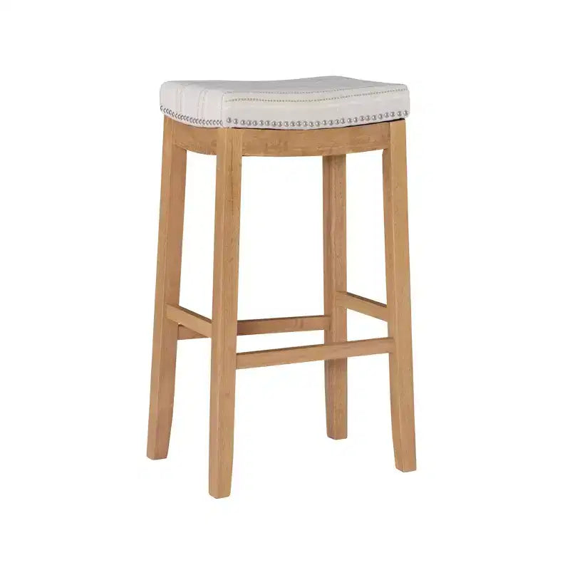 Claridge Rustic Backless Barstool